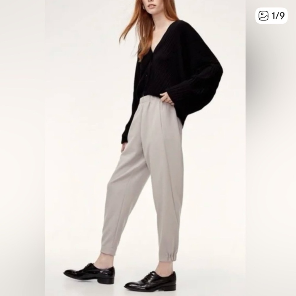 BABATON Italian Wool Dexter Light Grey Jogger Dress Pants Women’s Size Small NEW